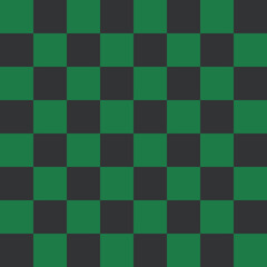 green and black chess board. squares. seamless gingham pattern. seamless plaid pattern. seamless checked pattern.