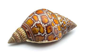 Cone Snail with Beautifully Patterned Marine Shell