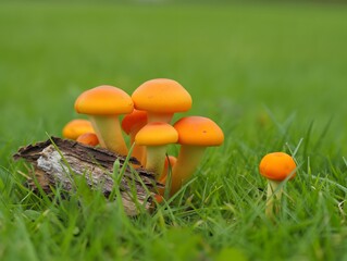 mushroom in the grass