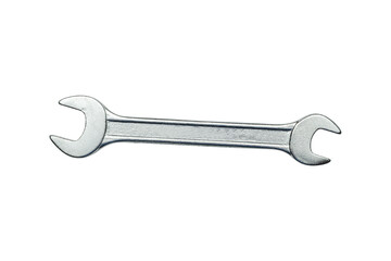 Shiny Metal Wrench Isolated on Transparent Background - Industrial Tool for Mechanical Work.