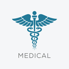 	
Caduceus medical symbol vector with editable stroke.	
