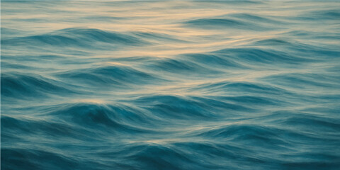 Blue water background with ripples and calm surface reflecting light and motion