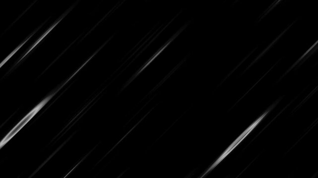 Manga anime cartoon diagonally speed white lines fast moving effect decoration on black alpha channel background