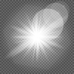 Light flare special effect. Illustration.