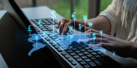 Fintech powers global currency exchange with secure digital conversion, modern platforms, and...