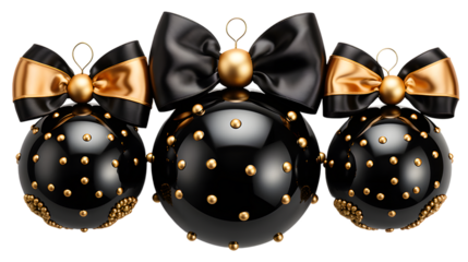 Luxurious 3D Wreath Decorated with Black and Gold Theme