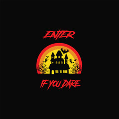 Halloween retro t shirt design 