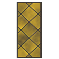 3D rendering illustration of a medieval lattice window