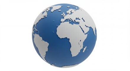 Naklejka premium Simple world globe illustration graphic design