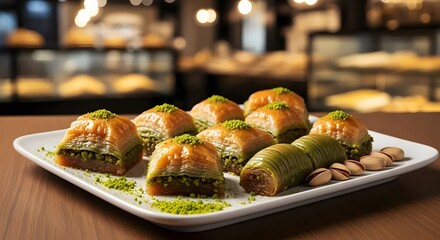 baklava baghlava turkish sweets, iranian dessert, Middle Eastern sweet pastry