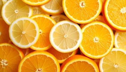 Fototapeta premium Citrus slices close-up (1)