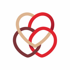 wedding rings on white background