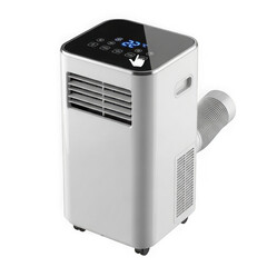 Fototapeta premium Modern portable air conditioner unit for home or office cooling solutions transparent background