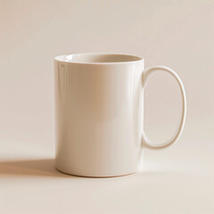 Taza blanca de cerámica