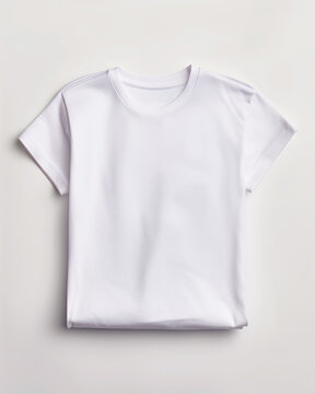 Camiseta blanca doblada