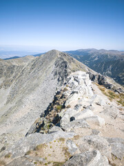 Landscape of Rila mountain near Musala peak and Ice Lake, Bulgaria