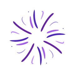 colorful paint splashes. hand drawn vector illustration of a set of colorful splashes. fireworks.