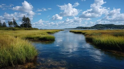 Salt marsh restoration revitalizes productive wetlands that provide critical ecosystem services and habitat for migratory birds and fish.
