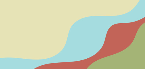 abstract banner design with flowing shapes