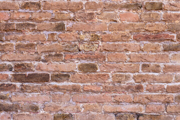 Weathered stone wall surface with rough natural texture, detailed pattern, and earthy tones, perfect for rustic backgrounds and architectural design projects