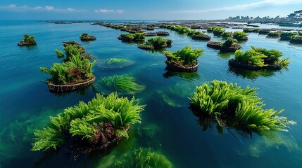 Seaweed cultivation supports coastal economies and marine health by providing habitat, food, and natural products through eco-friendly farming.