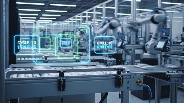 Smart Factory Automation with Robotic Arms.