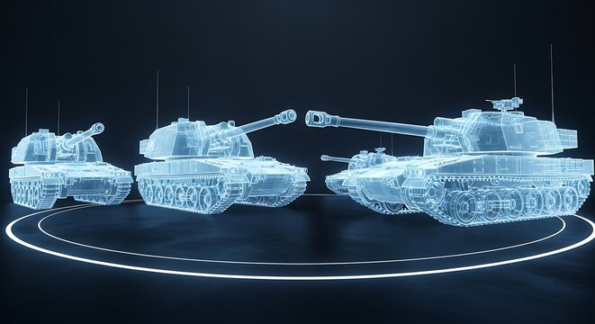 Futuristic Armored Vehicle Technology Concept.