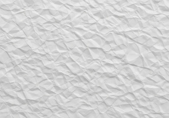 Crumpled White Paper Texture Background with Wrinkles and Folds for backgrounds, graphic design, website texture, digital art, poster mockups, flyer templates, scrapbooking, photo overlays