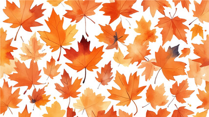 Autumn maple leaves background with colorful fall foliage design