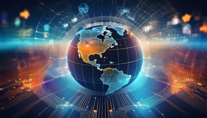 Obraz premium global collaboration in the tech industry drives innovation and shapes the future of business