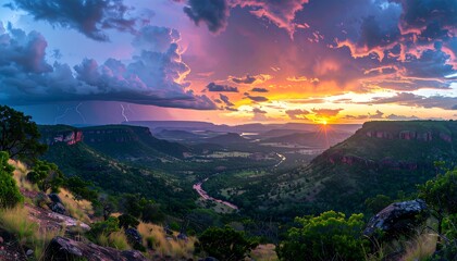 Sunset Valley Panorama View