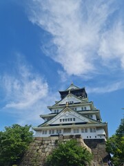 Fototapeta premium Osaka castle, japan