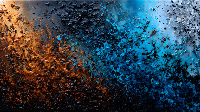 An abstract acrylic piece ith intricate color gradiets, ranging from dark to lght shades, creating a ric and vibrant texture.