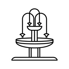 Artificial Fountain Outline Design