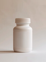 Frasco blanco para suplementos