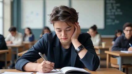 Student Struggles: Focus on Writing, Fatigue in Classroom Setting