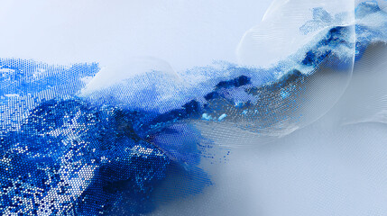 Low contrast map with blue and white dotted texture forming data flow patterns.