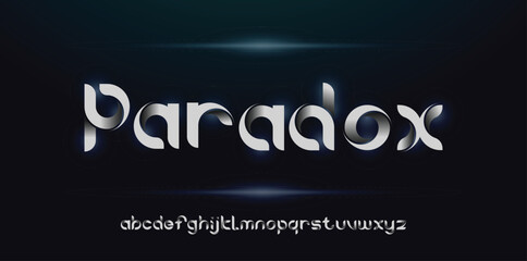 Creative Design vector Font of twisted Ribbon, playful letters, funny festival font for bright fiesta logo, mexican headline, birthday and greeting card typography, thank you phrases. Vector Font 