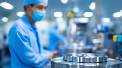 Pharmaceutical manufacturing cleanroom with sterile processing equipment and contamination control systems drug production machinery with validation protocols and regulatory