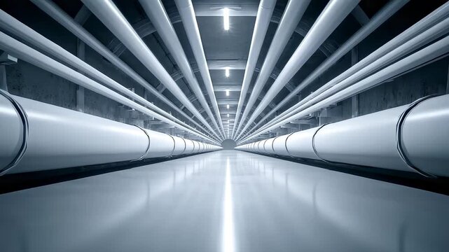 Pipes Space Extended Industrial Future