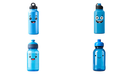 Obraz premium blue plastic bottle