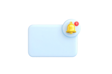 Stay informed with a notification bell and message box for important alerts