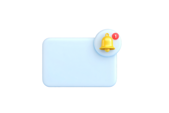 Stay informed with a notification bell and message box for important alerts