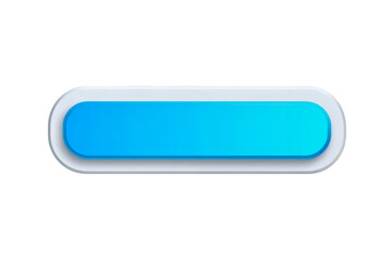 Modern blue button with white frame, perfect for web design and UI elements