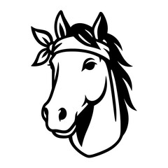 Horse with Bandana