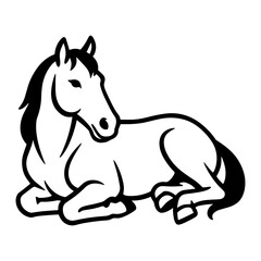 Horse Laying Down