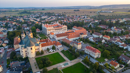 Obraz premium Sunset panorama of the Litomysl castle in Czech republic