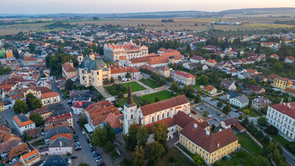 Obraz premium Sunset panorama of the Litomysl castle in Czech republic