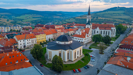Sunset panorama view of Levoca, Slovakia © dudlajzov