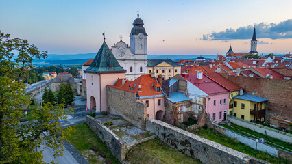 Sunset panorama view of Levoca, Slovakia © dudlajzov